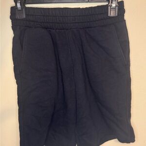 H&M Black Regular Fit Shorts XS Mens Sweat Shorts